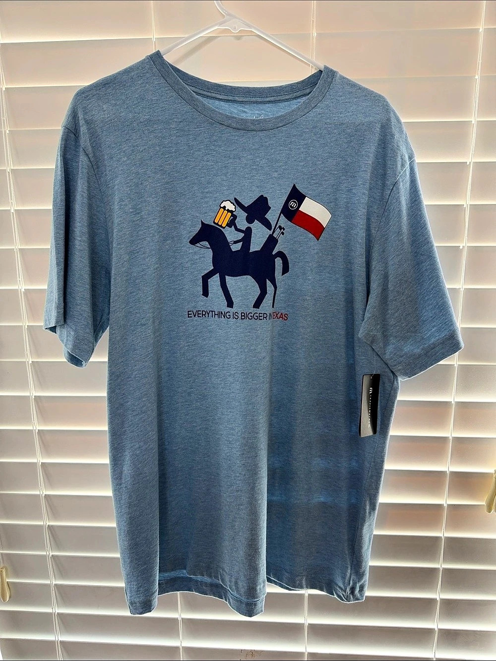 TravisMathew Men’s Hoot And Hollar 2.0 Tee Blue Large L NWT